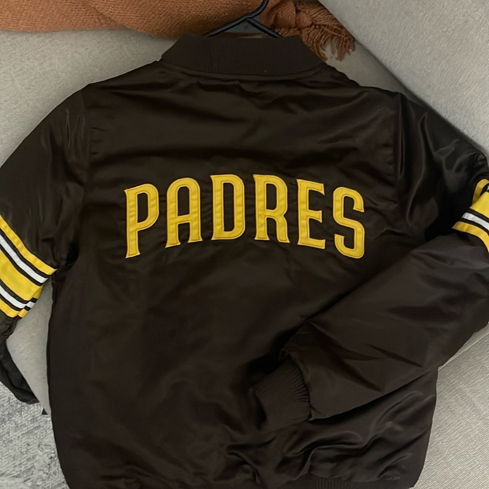 NWT San Diego Padres Starters Bomber Jacket